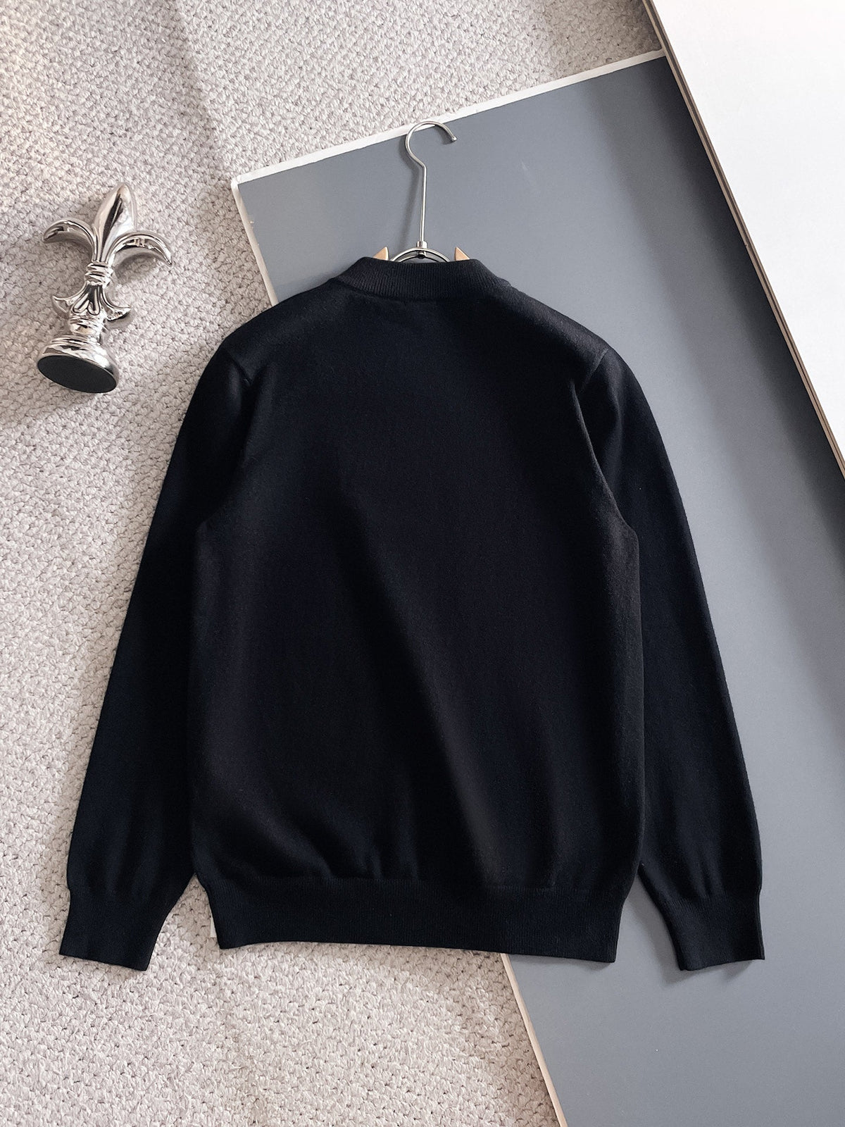 Burberry Half-Zip Wool Blend Sweater