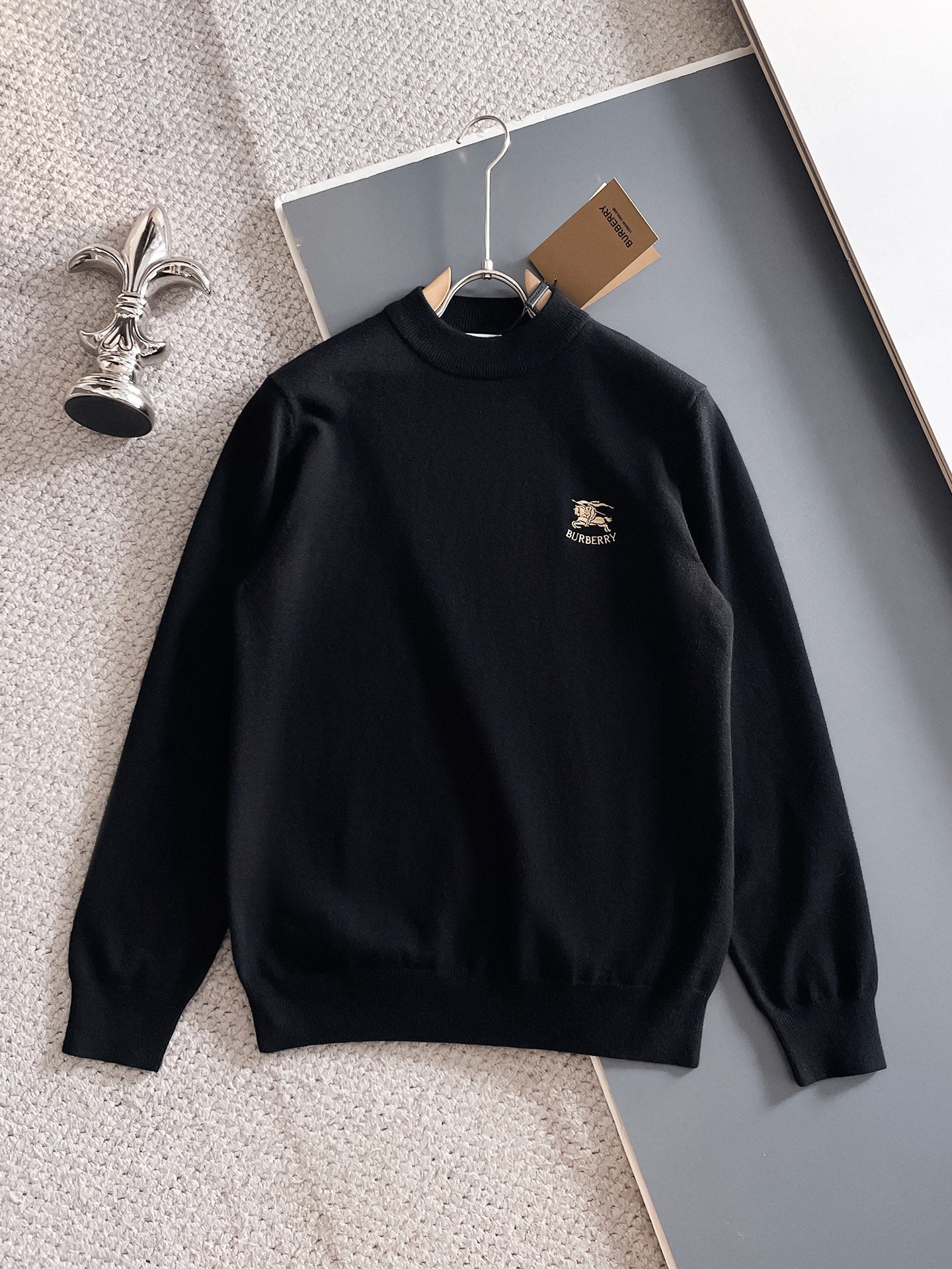 Burberry Half-Zip Wool Blend Sweater