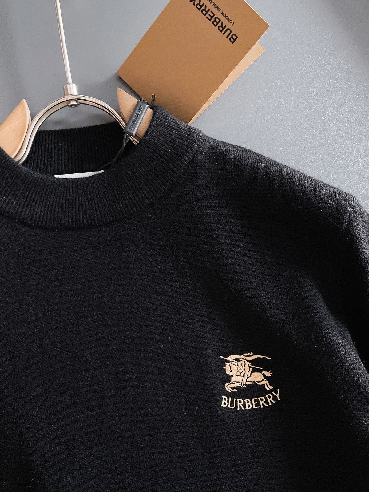 Burberry Half-Zip Wool Blend Sweater