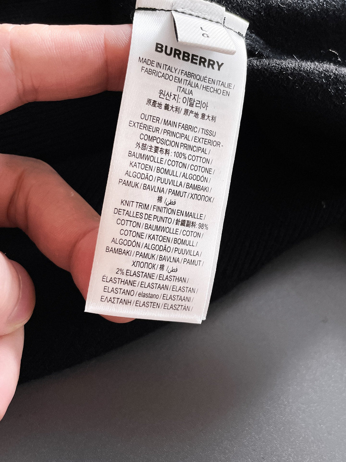 Burberry Half-Zip Wool Blend Sweater