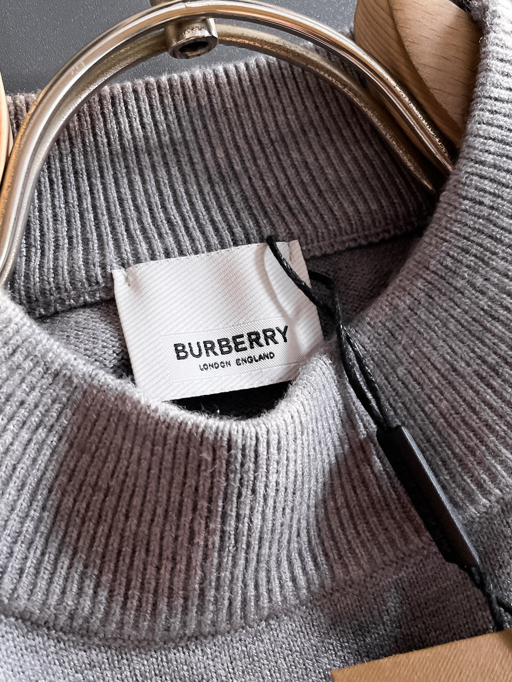 Burberry Half-Zip Wool Blend Sweater