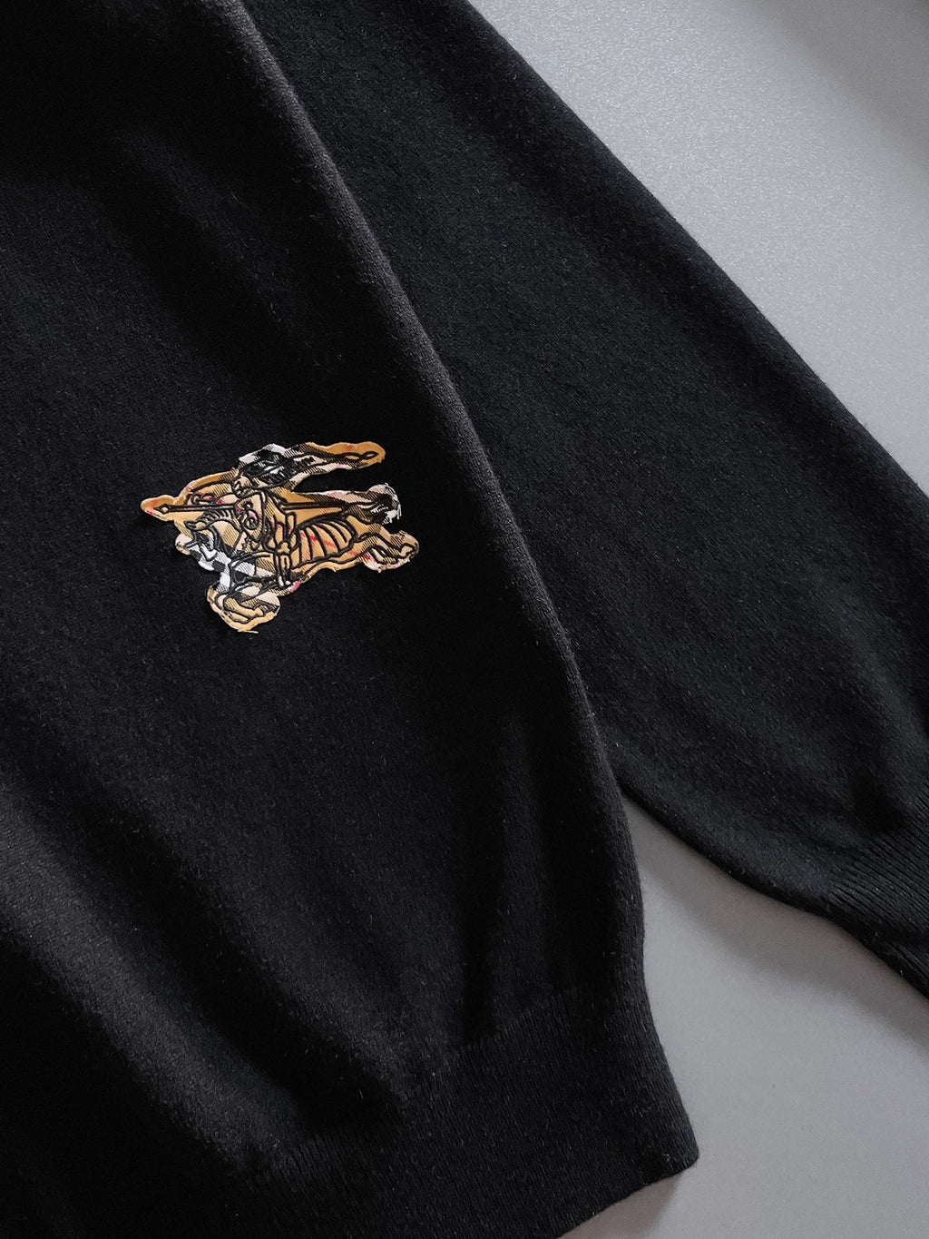Burberry Half-Zip Wool Blend Sweater