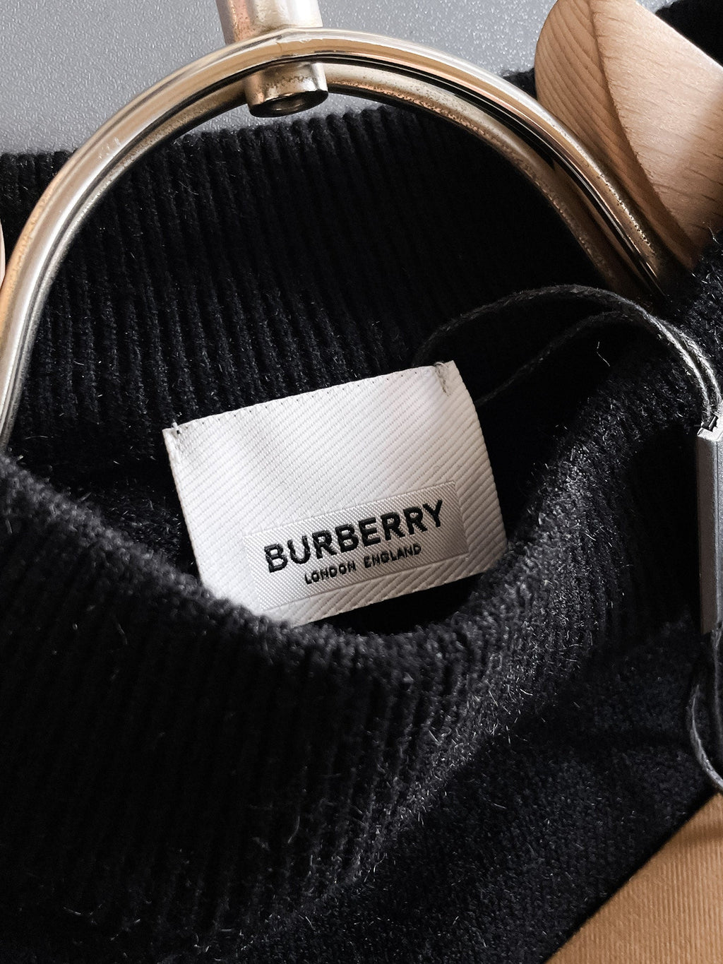 Burberry Half-Zip Wool Blend Sweater