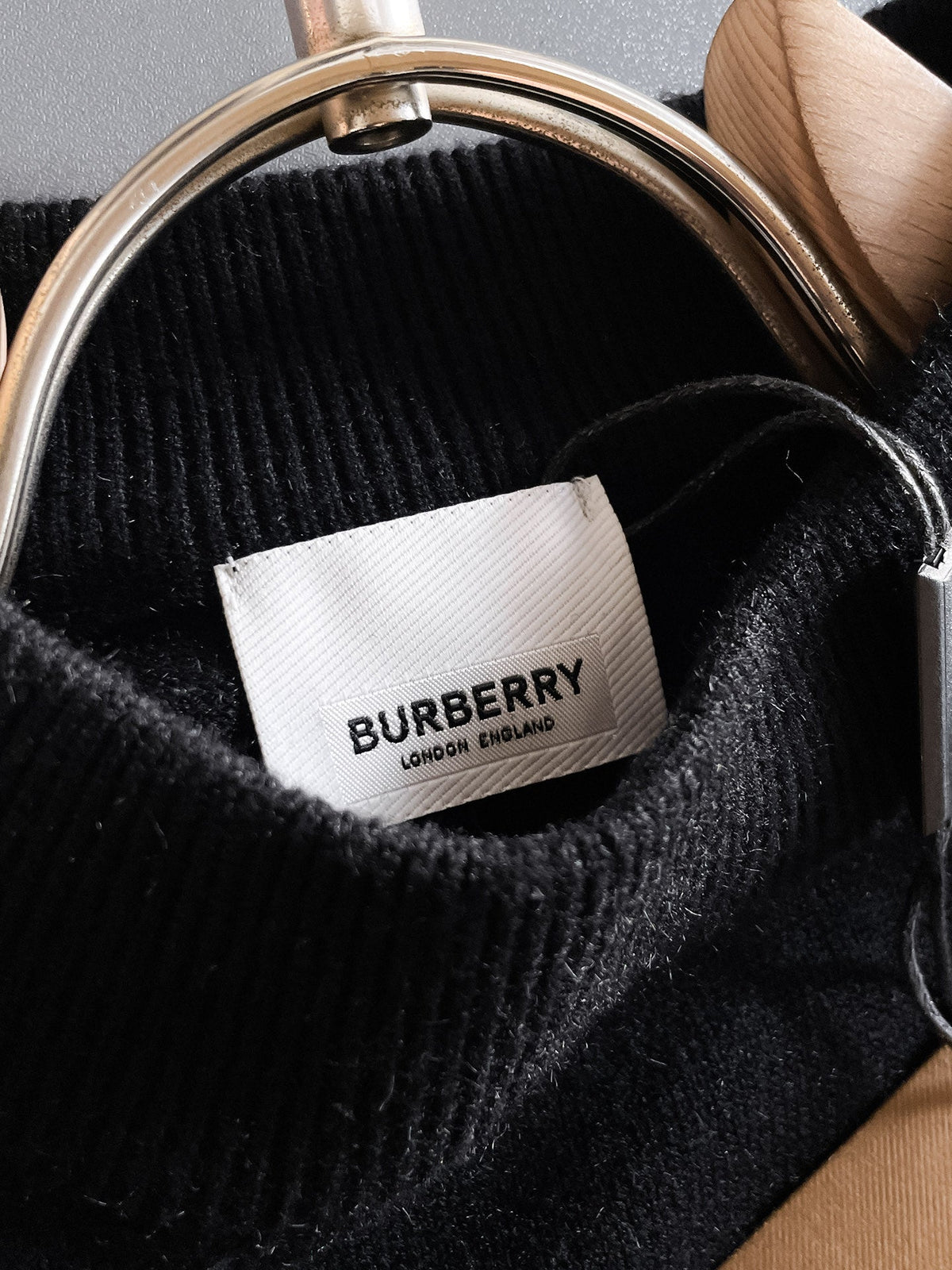 Burberry Half-Zip Wool Blend Sweater