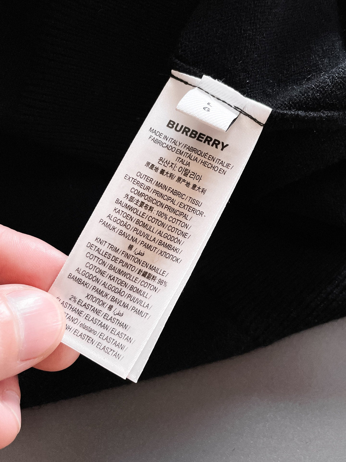 Burberry Half-Zip Wool Blend Sweater