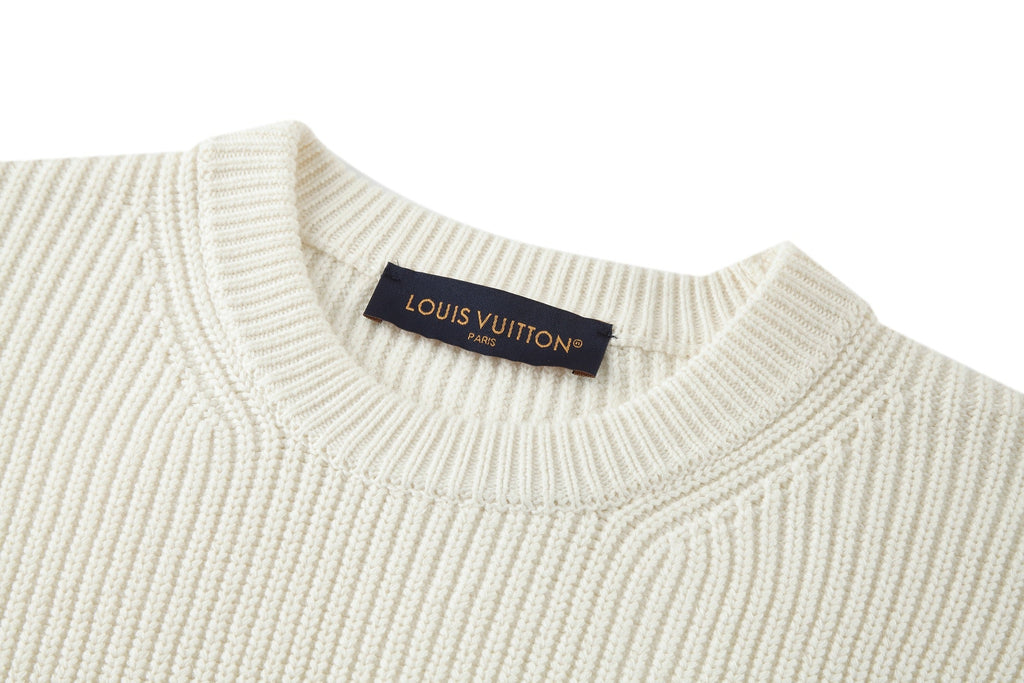 Louis Vuitton Embroidered Logo Knit Sweater