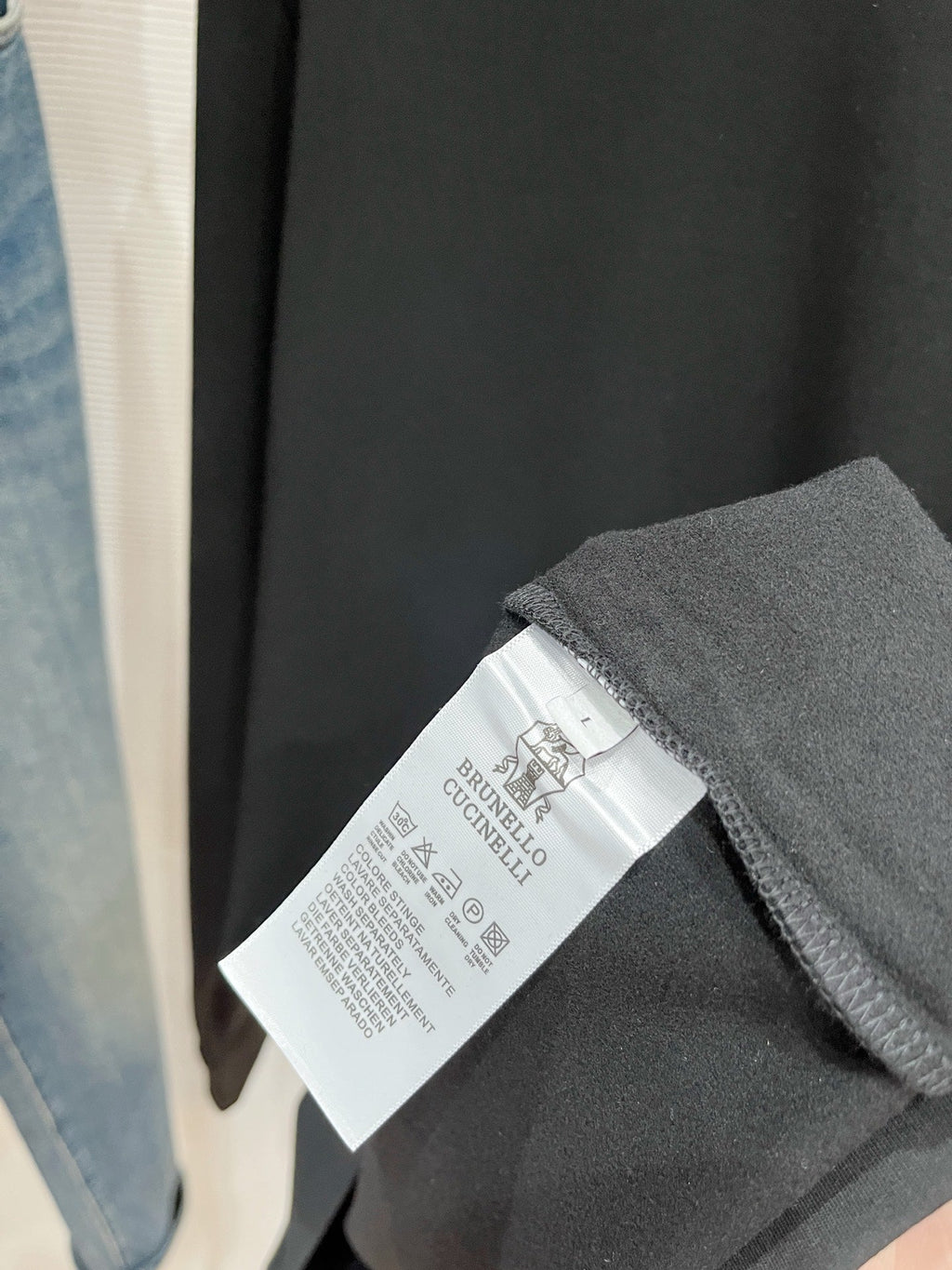 Brunello Cucinelli Men's Embroidered Logo Base Layer Top – 2025FW
