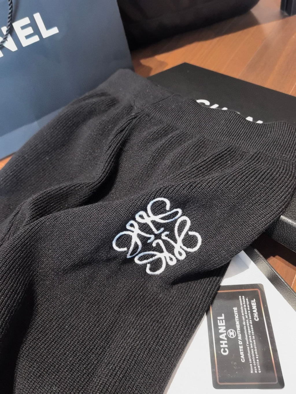 Loewe Classic Logo Embroidered Hooded Knit Set