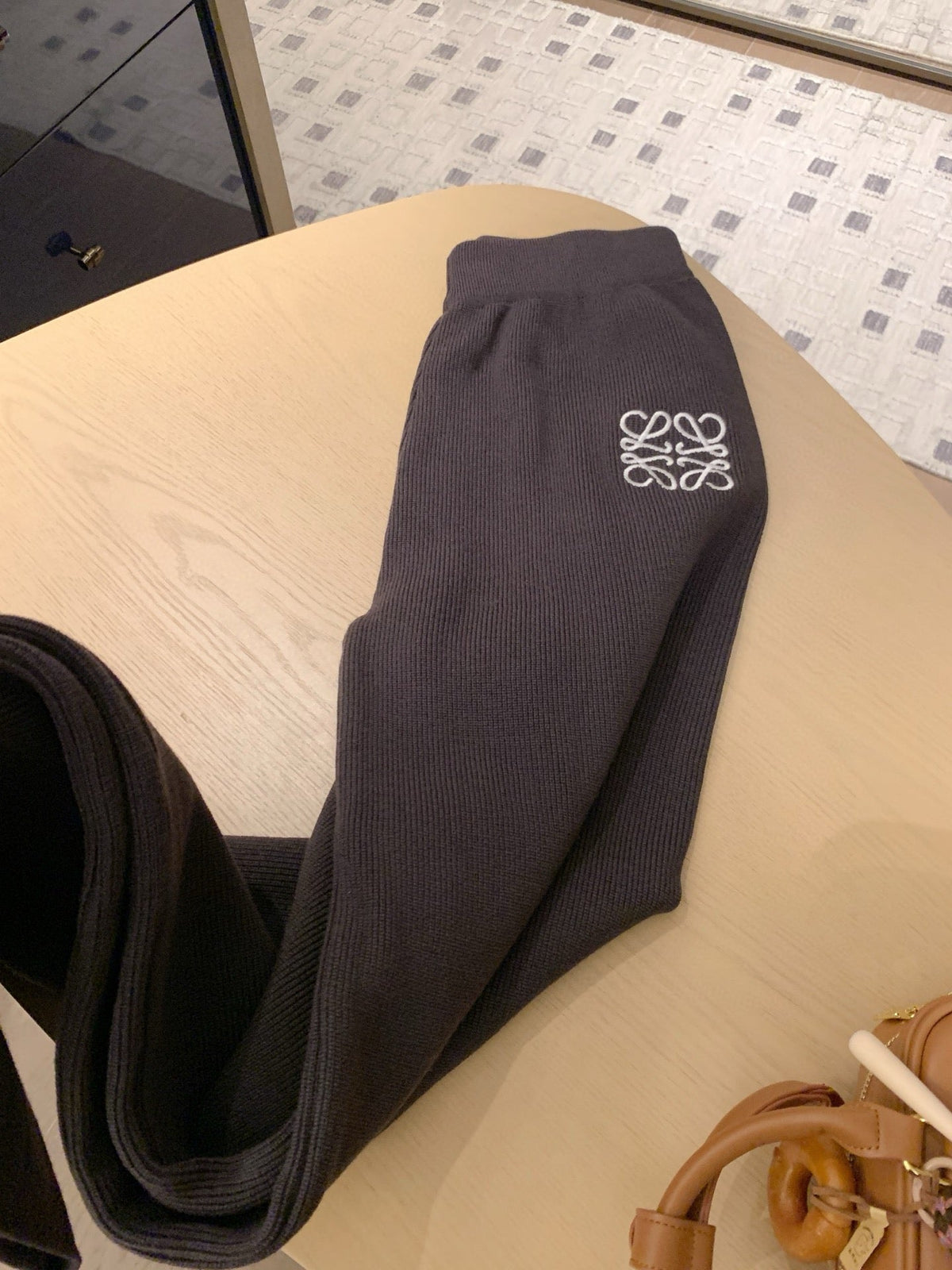 Loewe Classic Logo Embroidered Hooded Knit Set