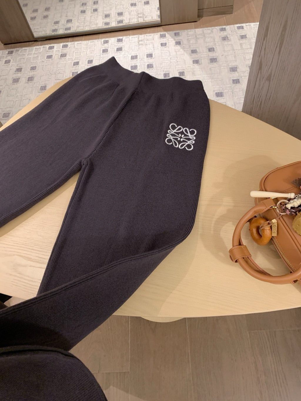 Loewe Classic Logo Embroidered Hooded Knit Set