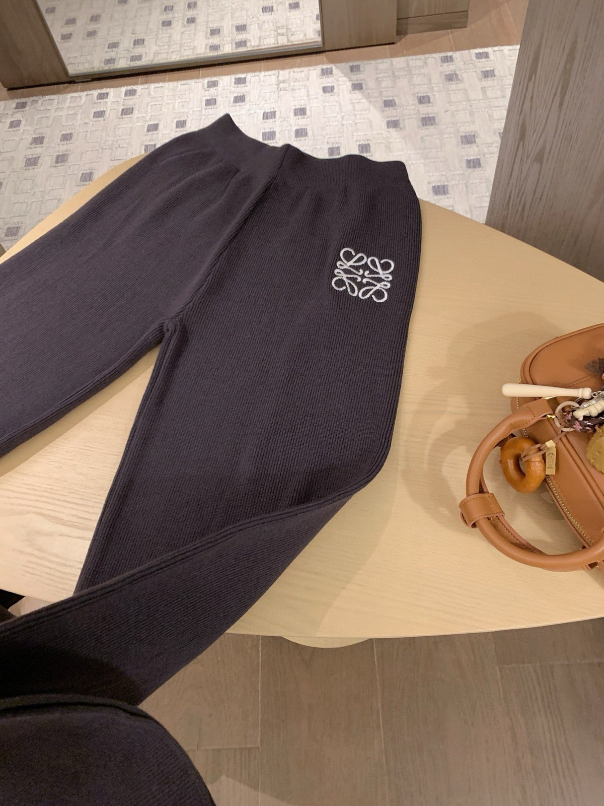 Loewe Classic Logo Embroidered Hooded Knit Set
