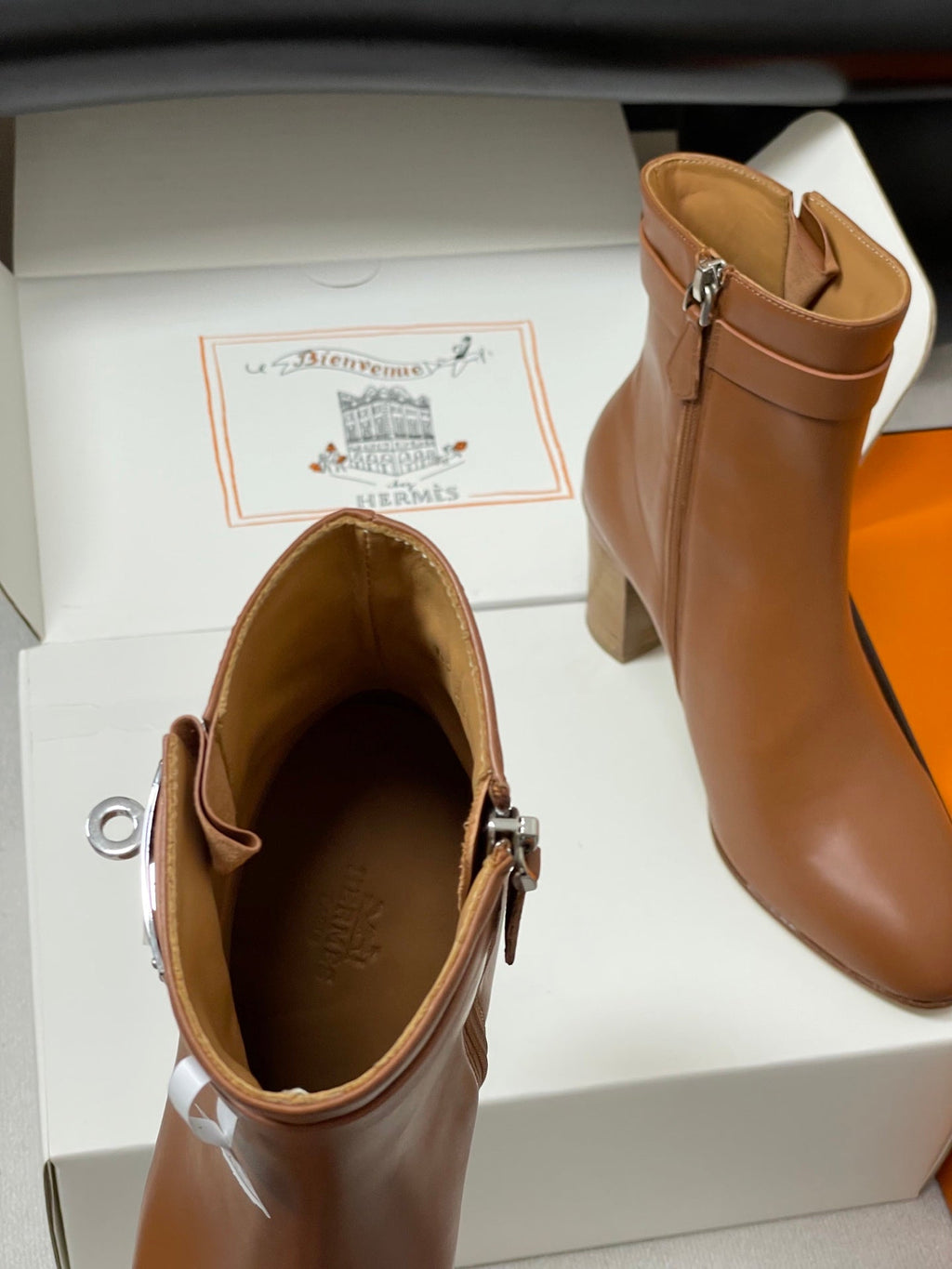 Hermès Saint Germain Kelly Buckle Ankle Boots – 25FW