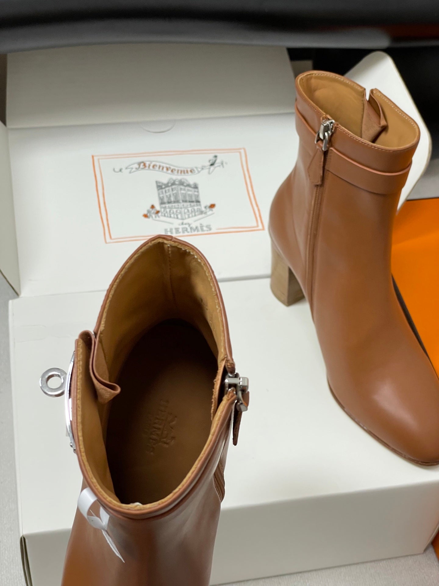 Hermès Saint Germain Kelly Buckle Ankle Boots – 25FW