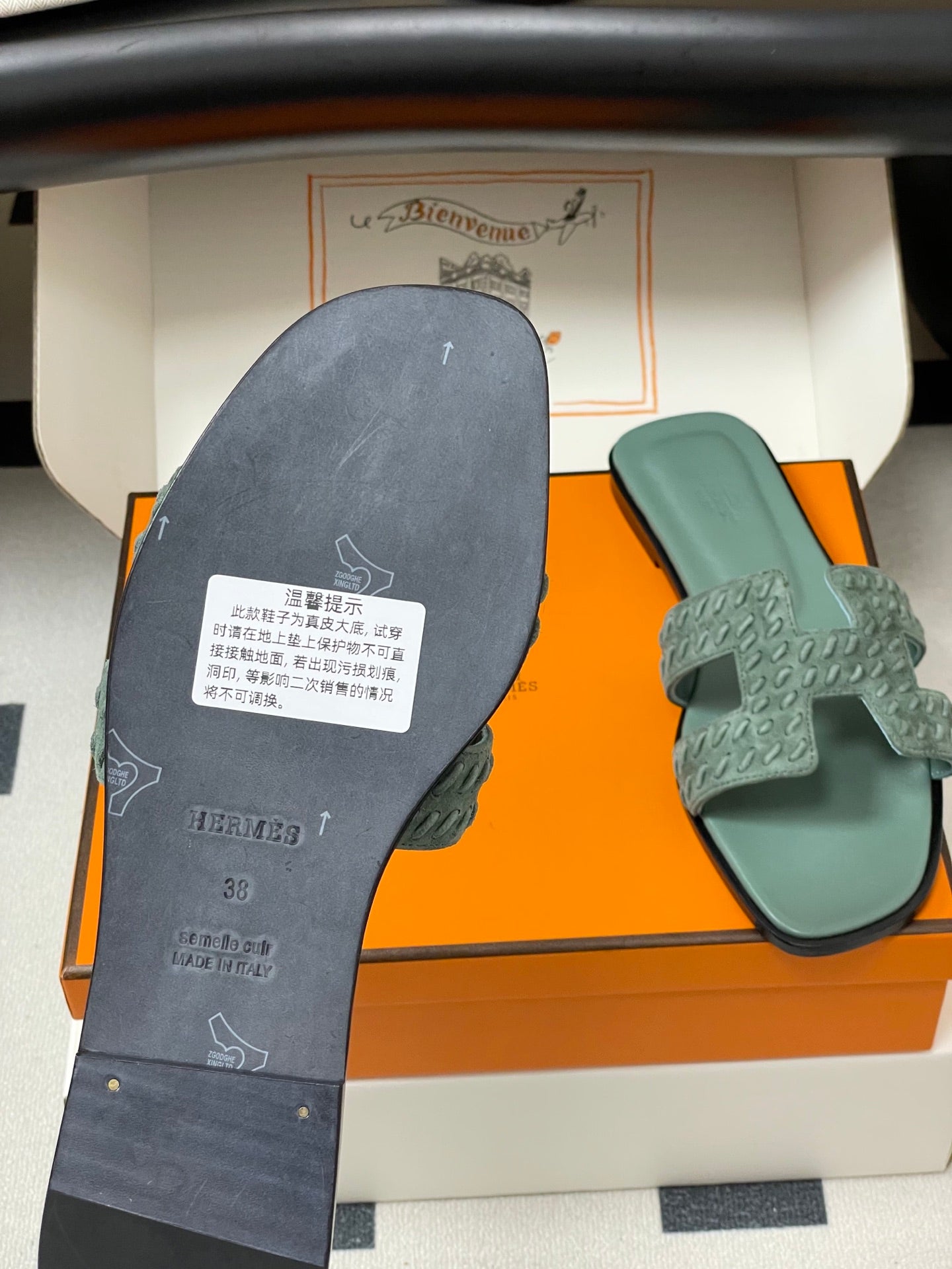 Hermès Oran Woven Suede Sandals – 2025 Collection