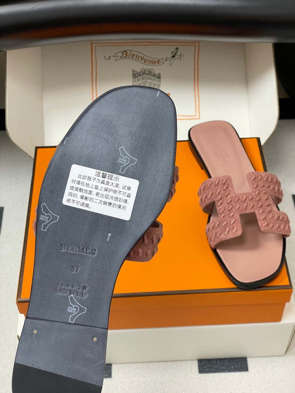 Hermès Oran Woven Suede Sandals – 2025 Collection
