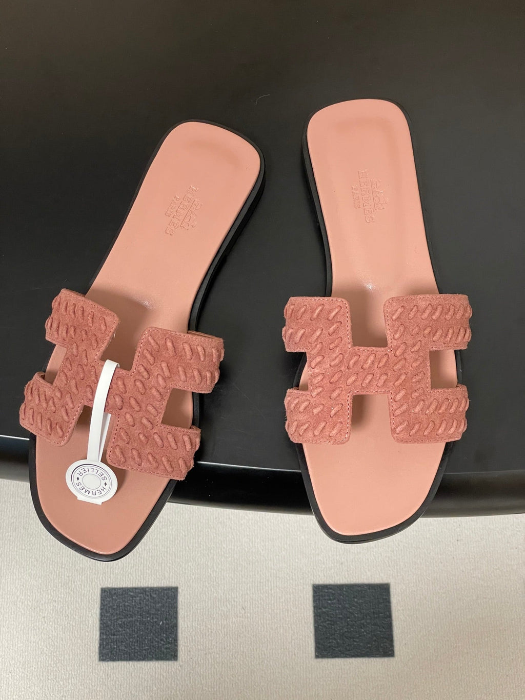 Hermès Oran Woven Suede Sandals – 2025 Collection