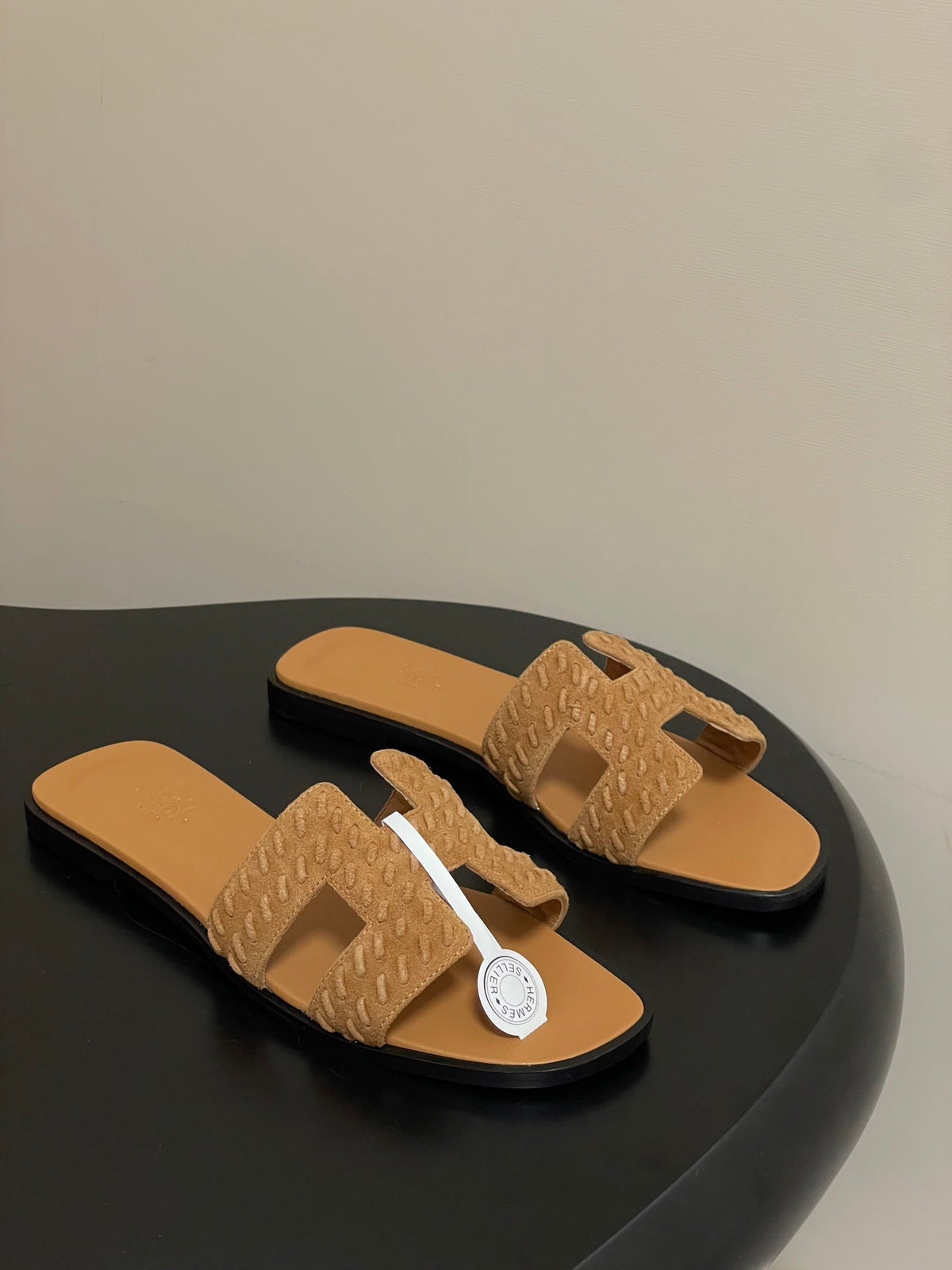 Hermès Oran Woven Suede Sandals – 2025 Collection