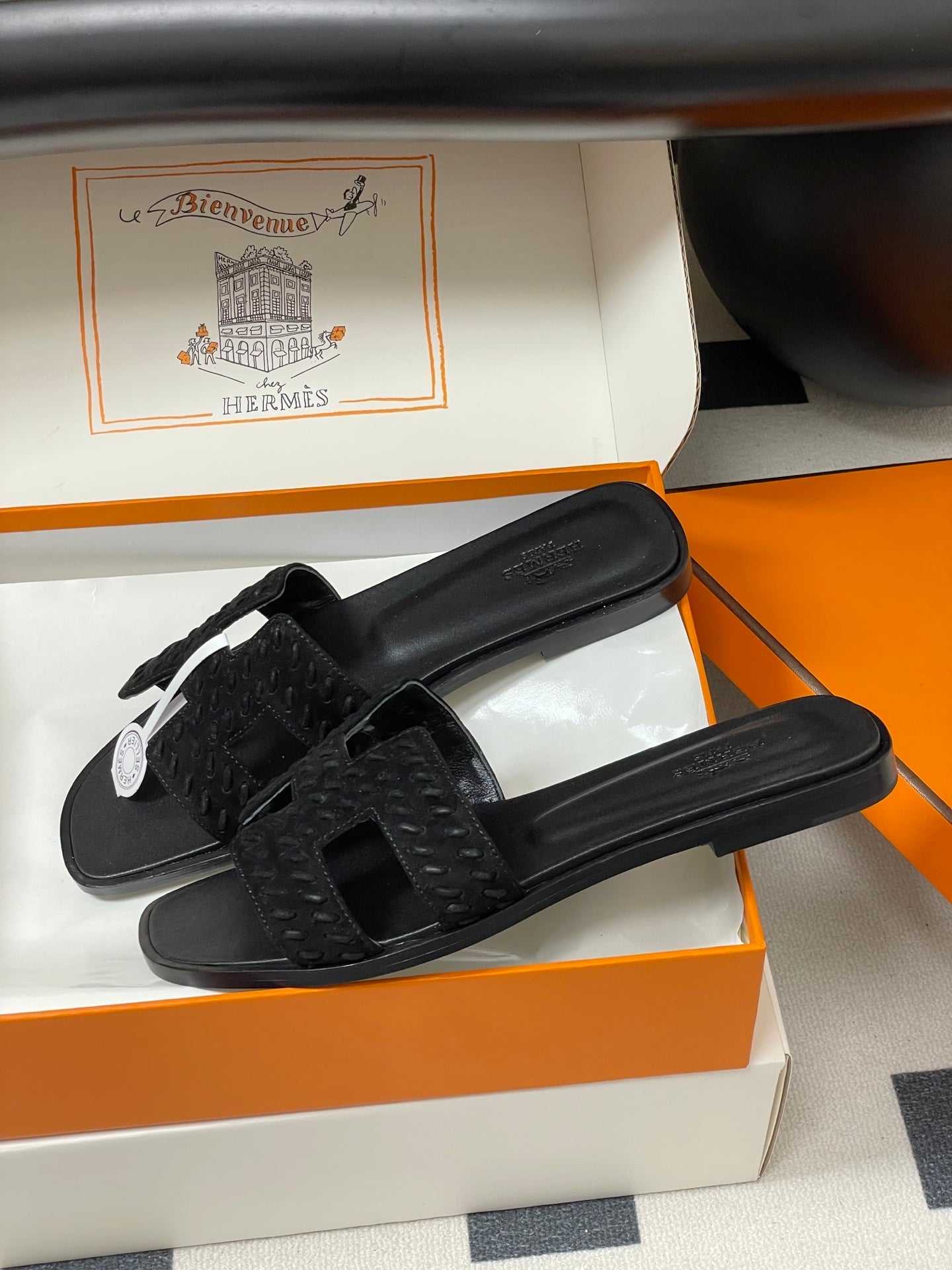 Hermès Oran Woven Suede Sandals – 2025 Collection
