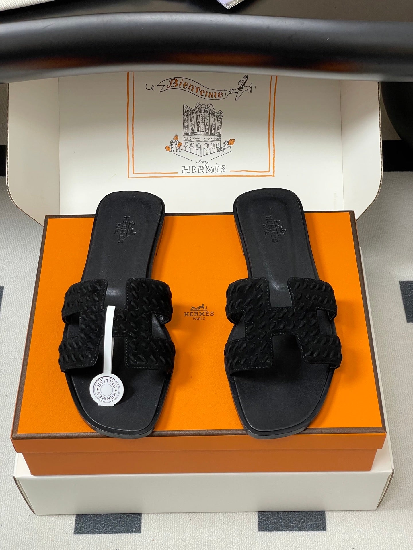 Hermès Oran Woven Suede Sandals – 2025 Collection