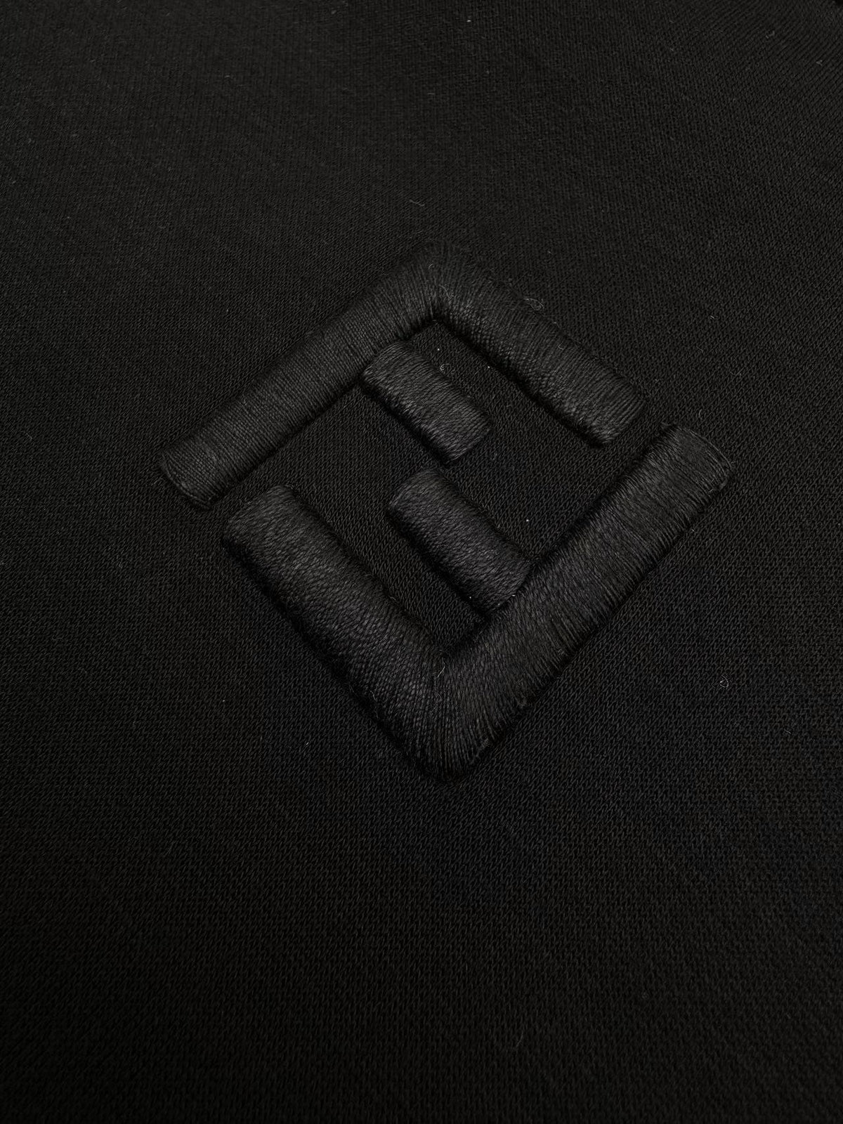 Fendi FF Embroidered Hooded Sweatshirt