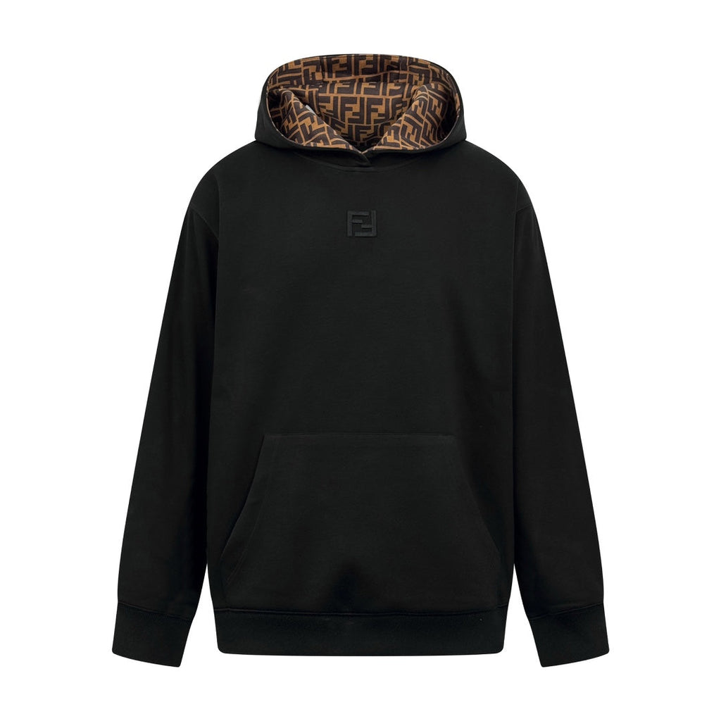 Fendi FF Embroidered Hooded Sweatshirt