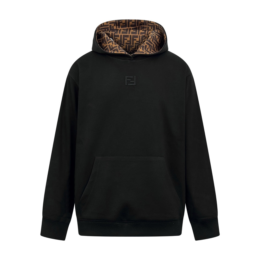 Fendi FF Embroidered Hooded Sweatshirt