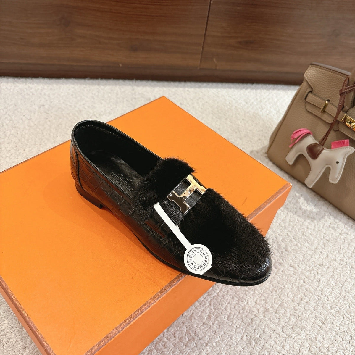 Hermès Mink Suede Loafers & Mules – Autumn/Winter Collection