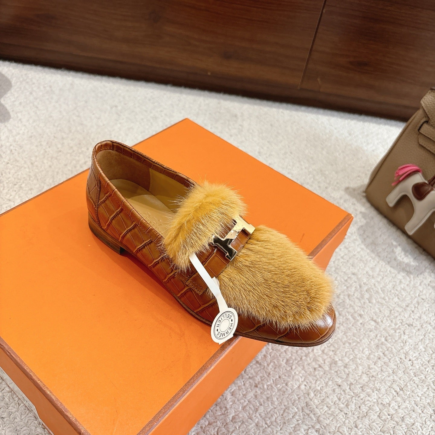 Hermès Mink Suede Loafers & Mules – Autumn/Winter Collection