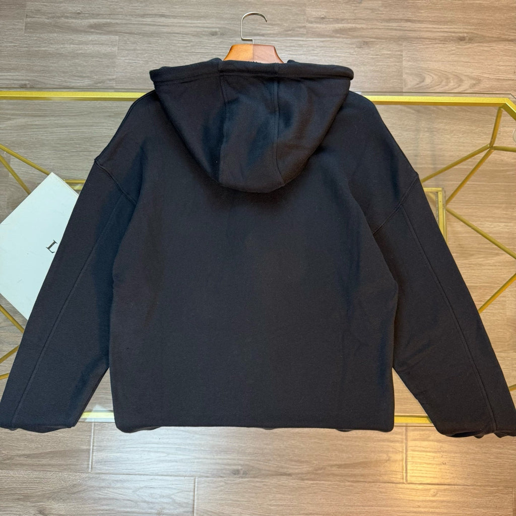 Loewe Anagram Leather Embroidered Hooded Sweatshirt – 25FW
