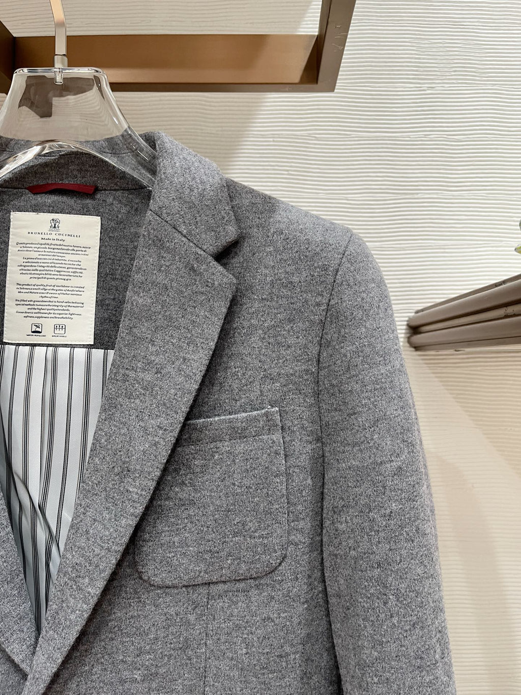 Brunello Cucinelli Men's Slim Fit Mixed Fabric Blazer – 2025FW