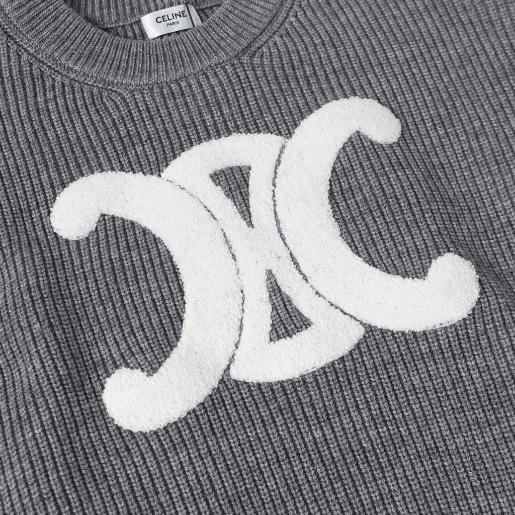 Celine Arc de Triomphe Logo Wool Sweater – 25FW