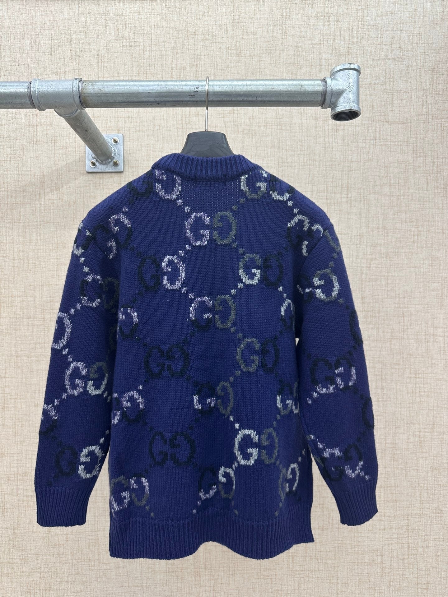Gucci Double G Monogram Knit Cardigan
