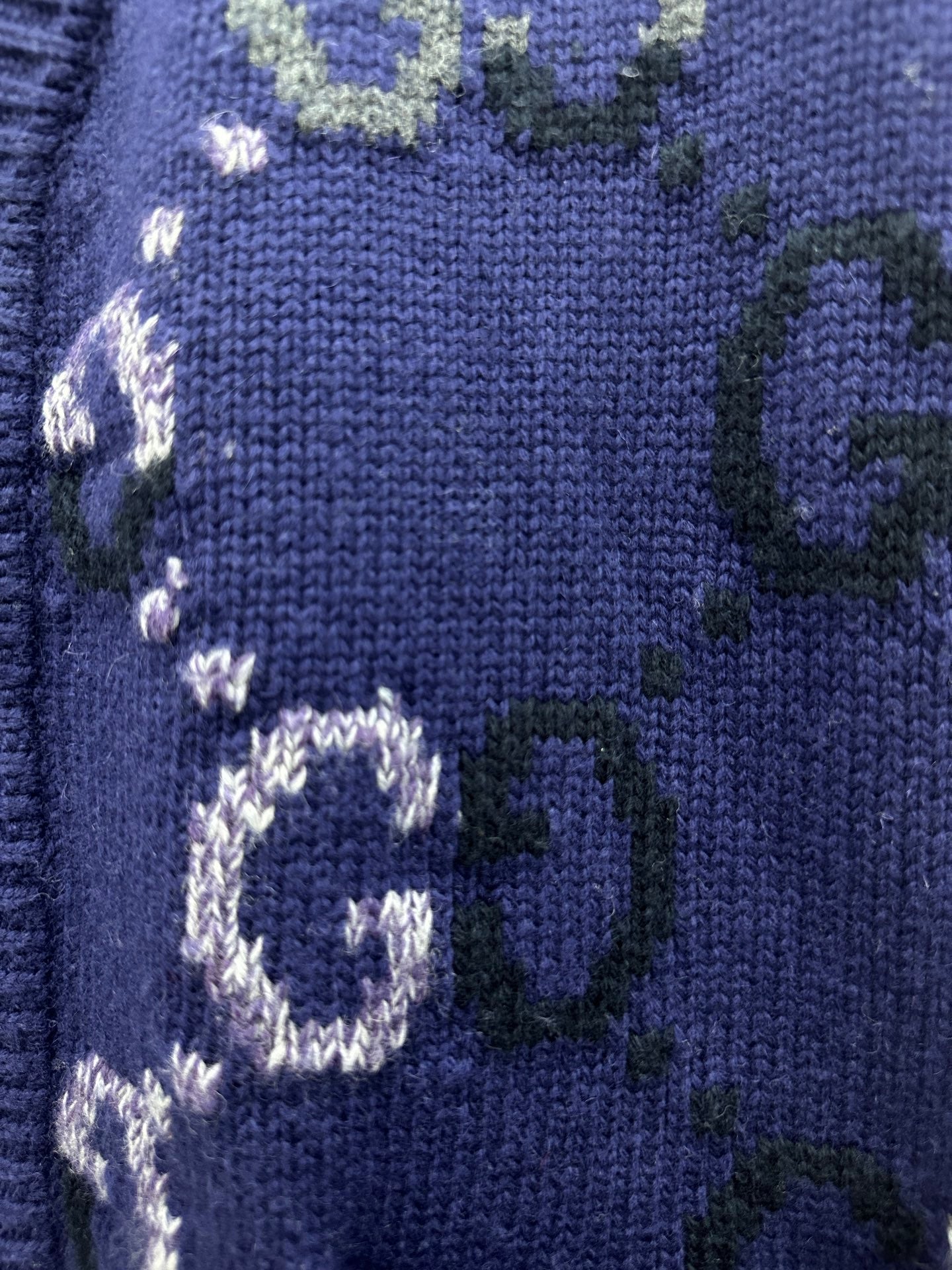 Gucci Double G Monogram Knit Cardigan