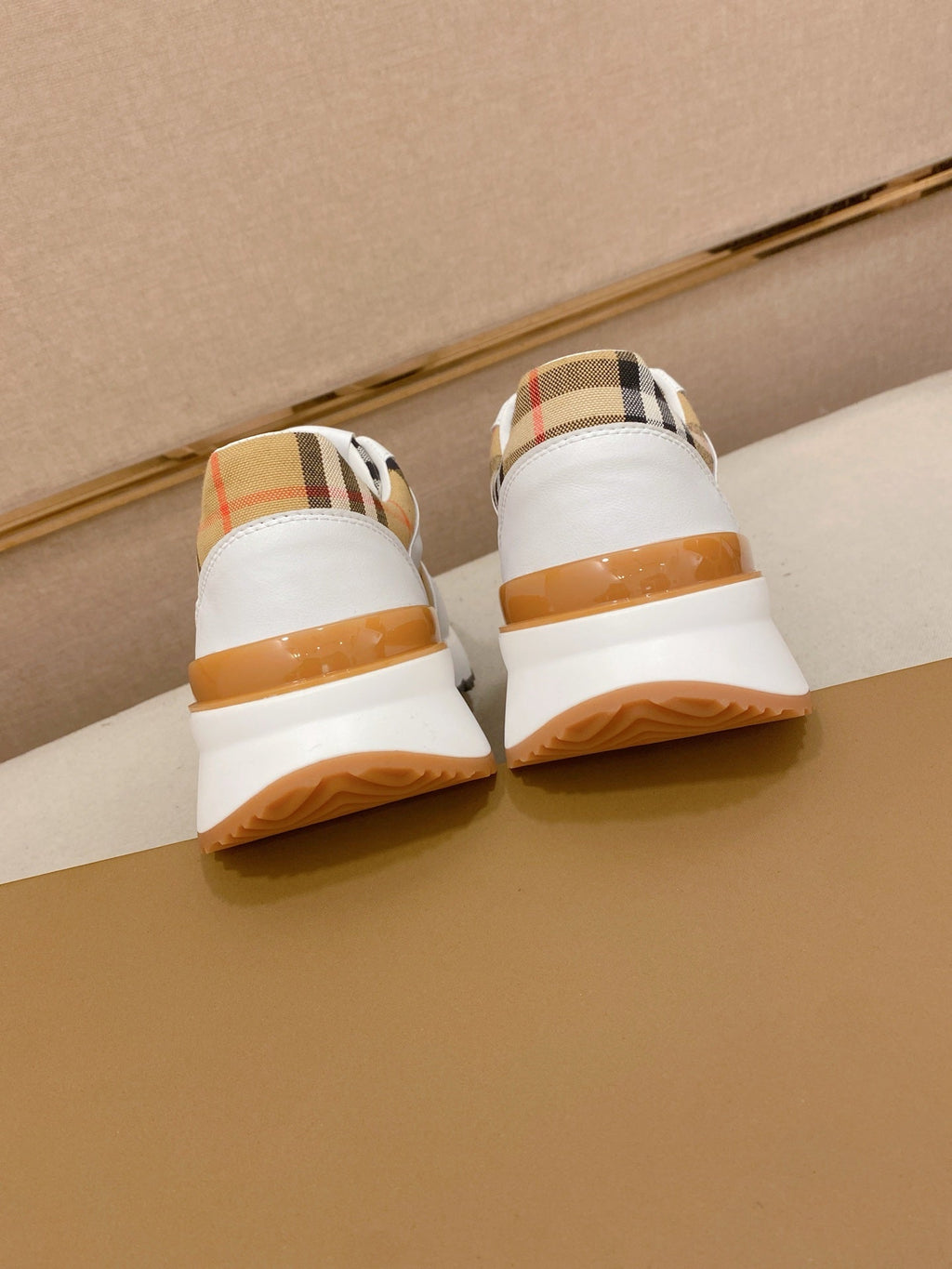 Burberry Italian Calfskin Leather Loafers