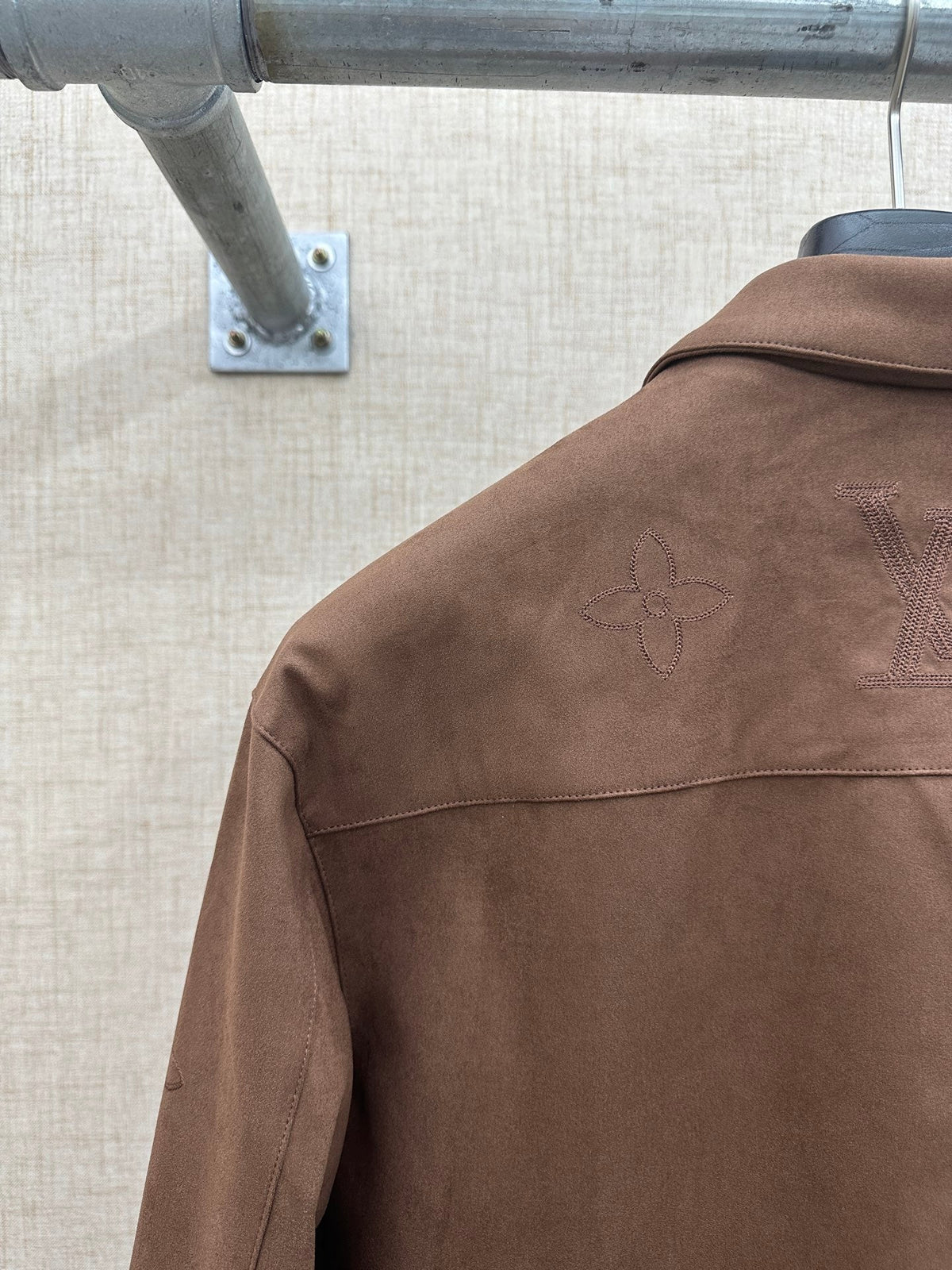 Louis Vuitton Black Monogram Collared Jacket