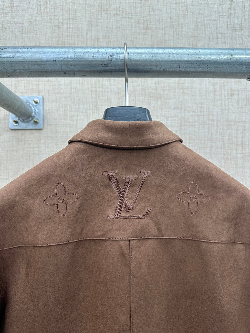 Louis Vuitton Black Monogram Collared Jacket