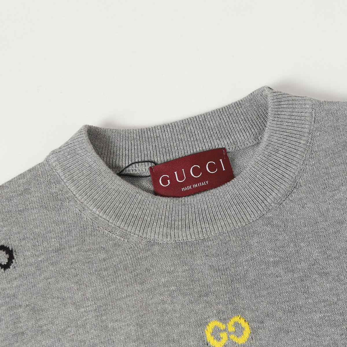 Gucci Colorful Double G Intarsia Knit Sweater
