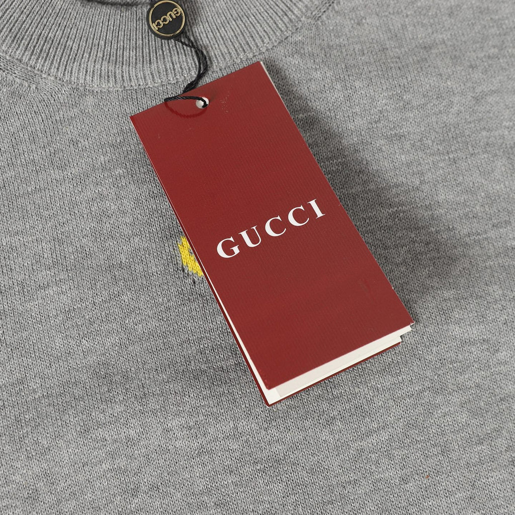 Gucci Colorful Double G Intarsia Knit Sweater