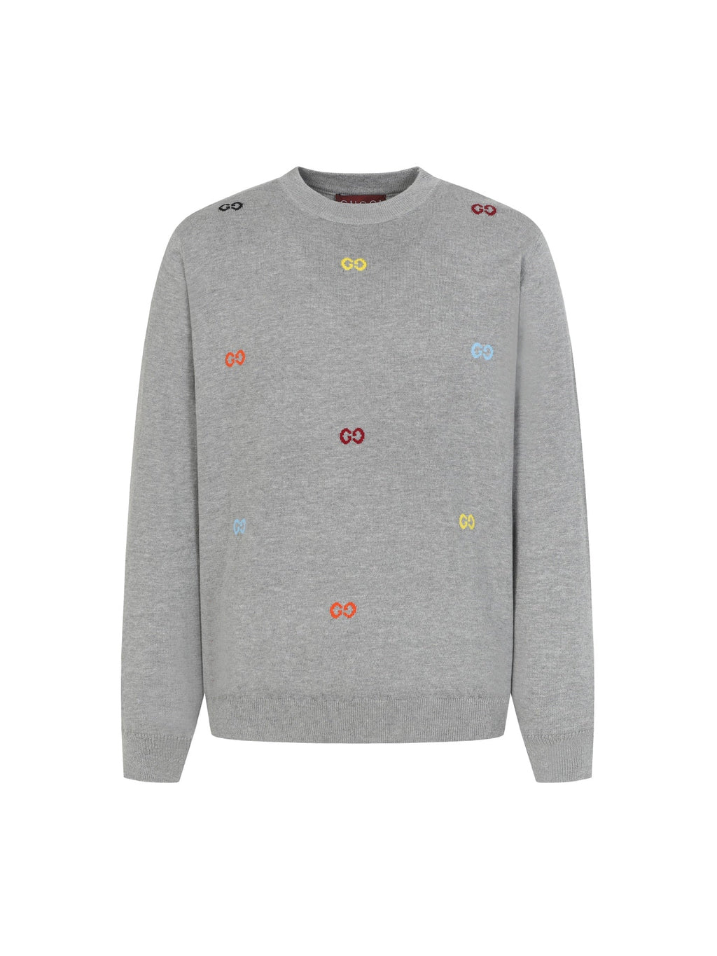 Gucci Colorful Double G Intarsia Knit Sweater