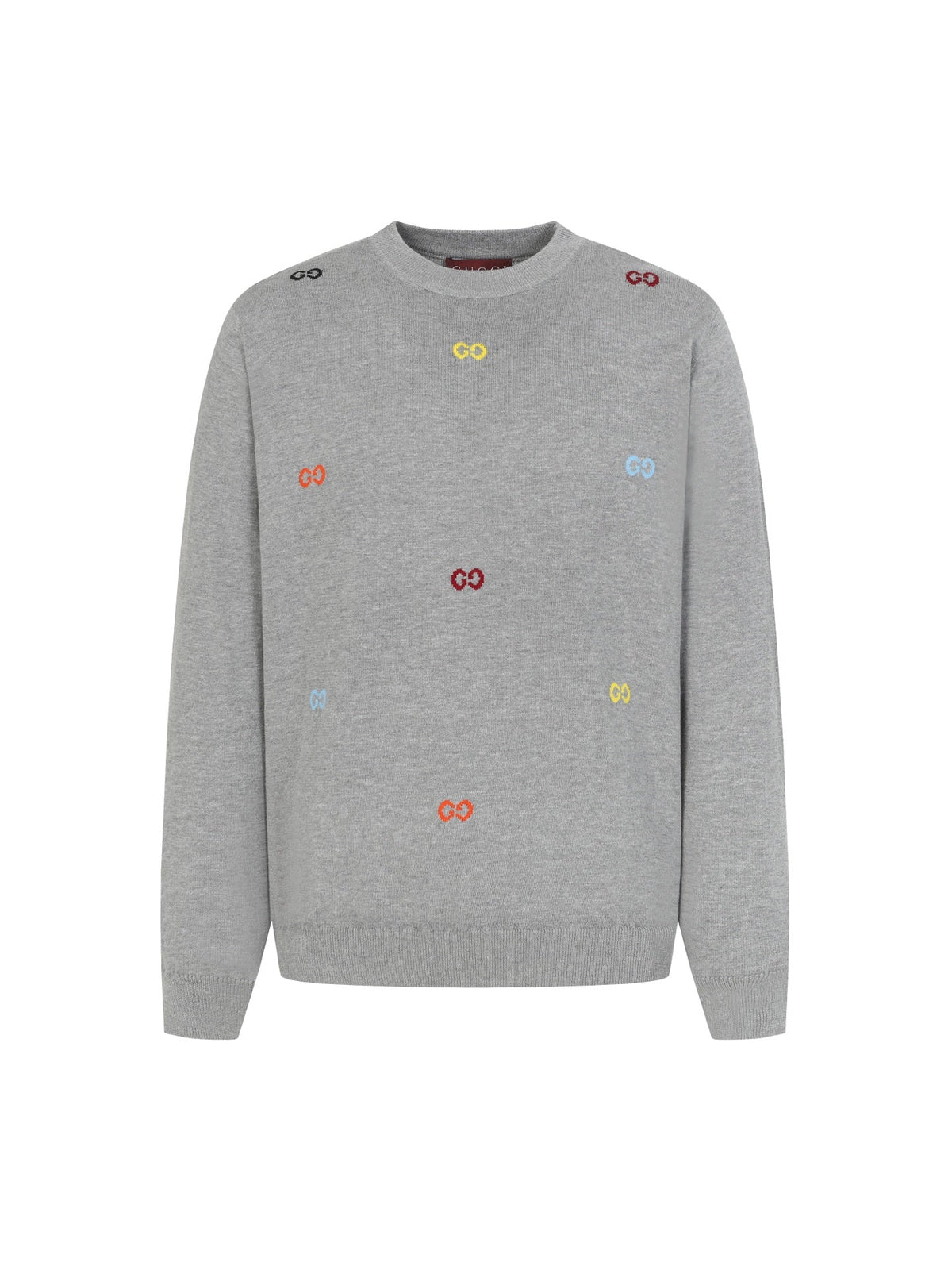 Gucci Colorful Double G Intarsia Knit Sweater
