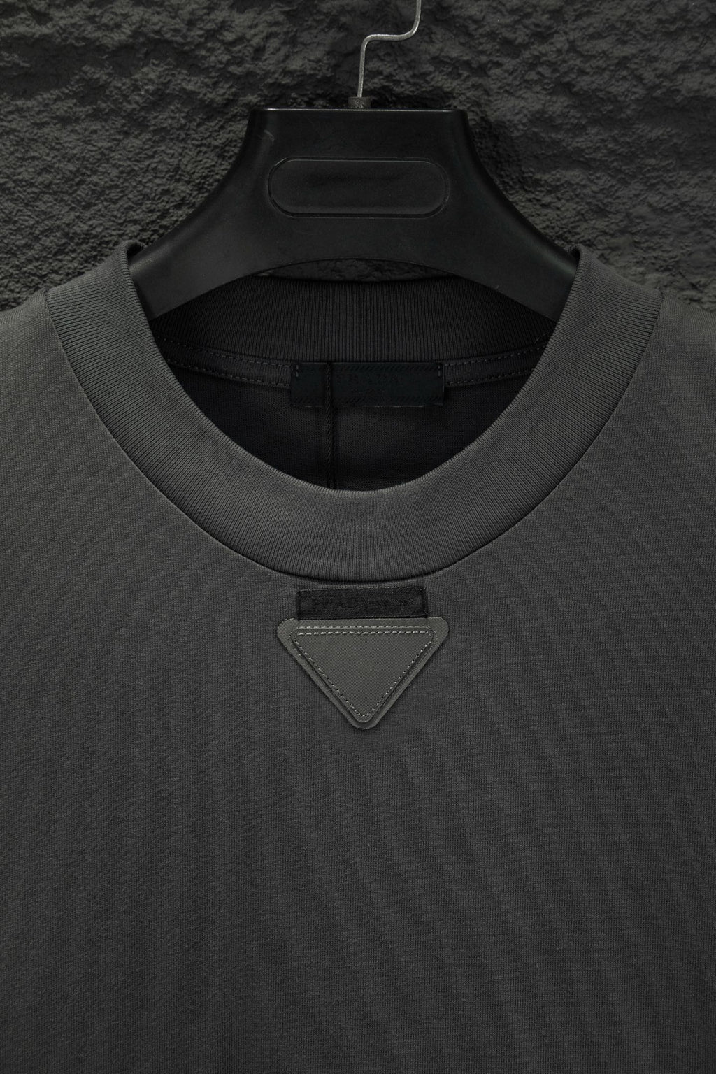 Prada Embroidered Oversize Long Sleeve T-Shirt