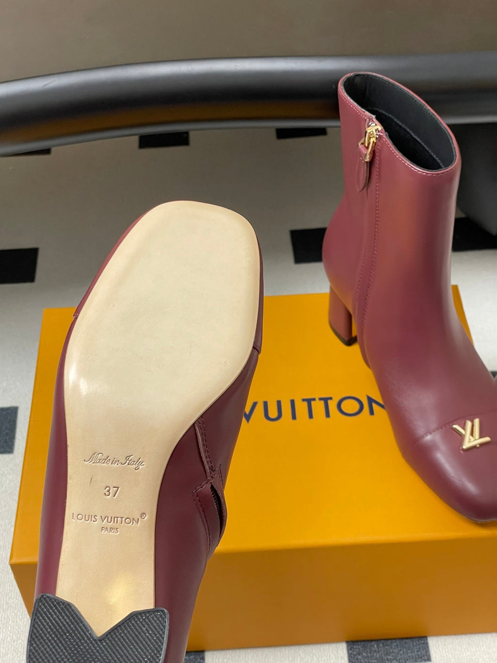 Louis Vuitton LV Swing Metal Heel Ankle Boots – 25SS Autumn/Winter Collection
