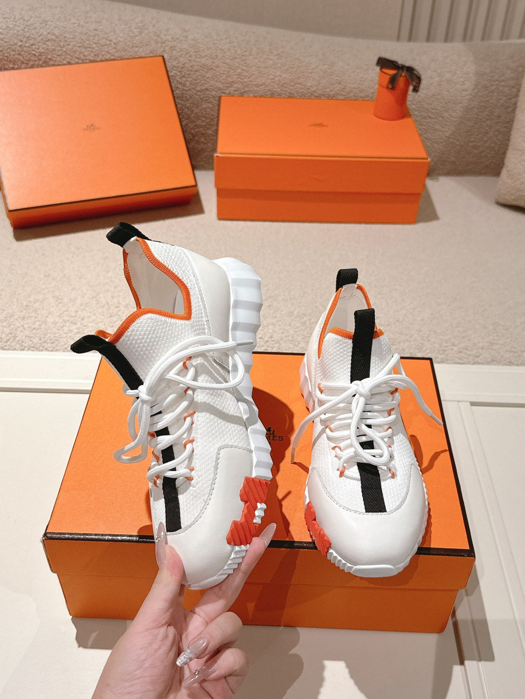 Hermès Classic Couple's Casual Sneakers
