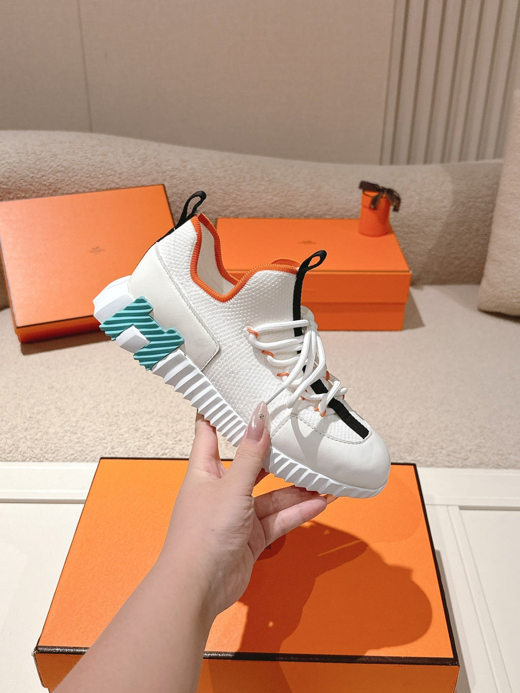 Hermès Classic Couple's Casual Sneakers