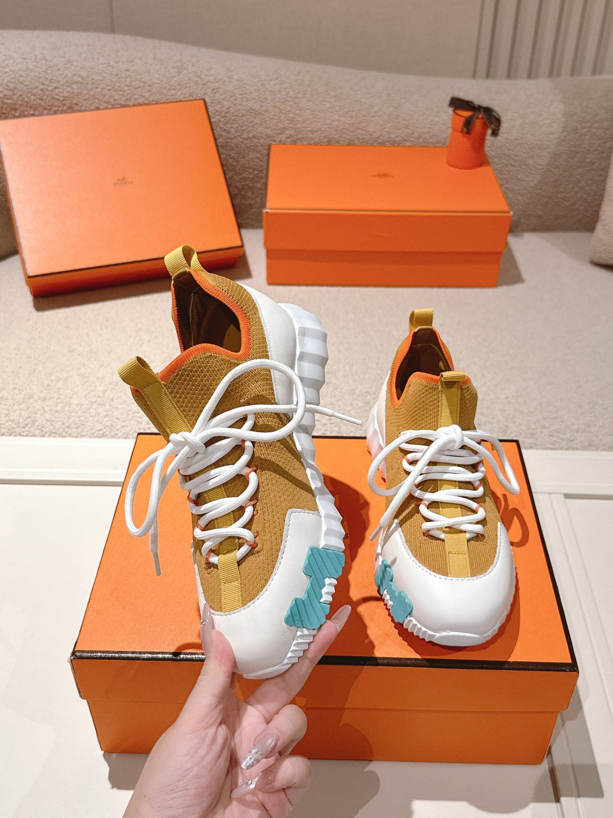 Hermès Classic Couple's Casual Sneakers