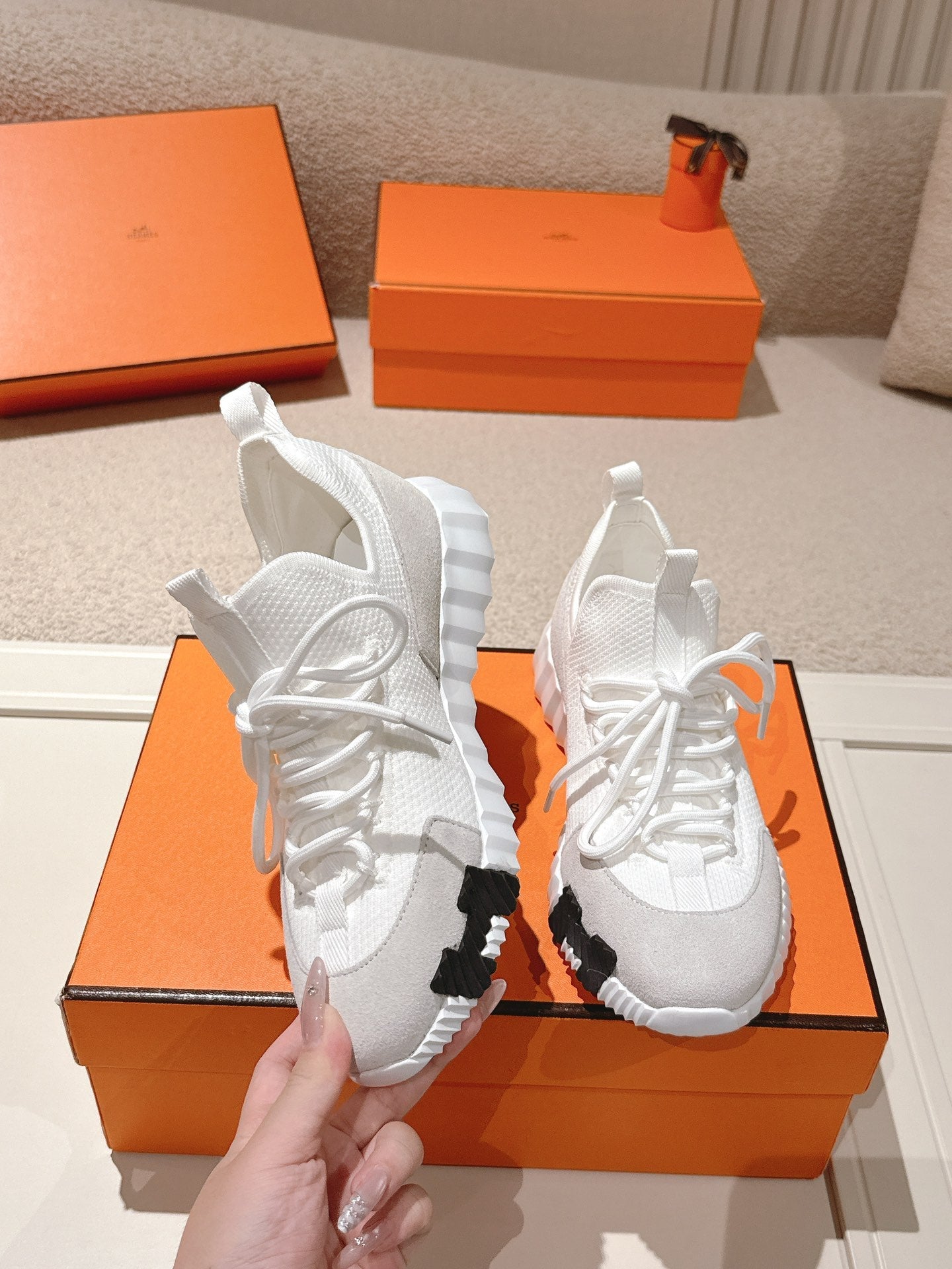 Hermès Classic Couple's Casual Sneakers