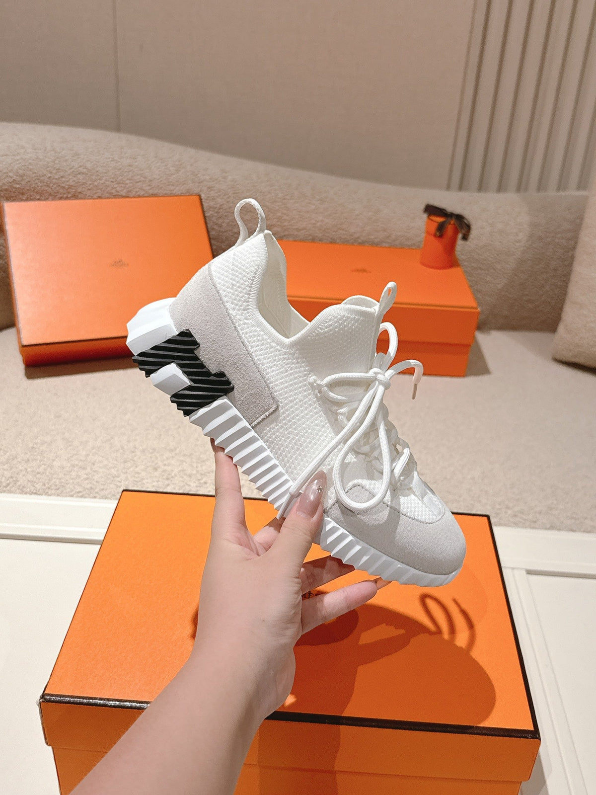 Hermès Classic Couple's Casual Sneakers