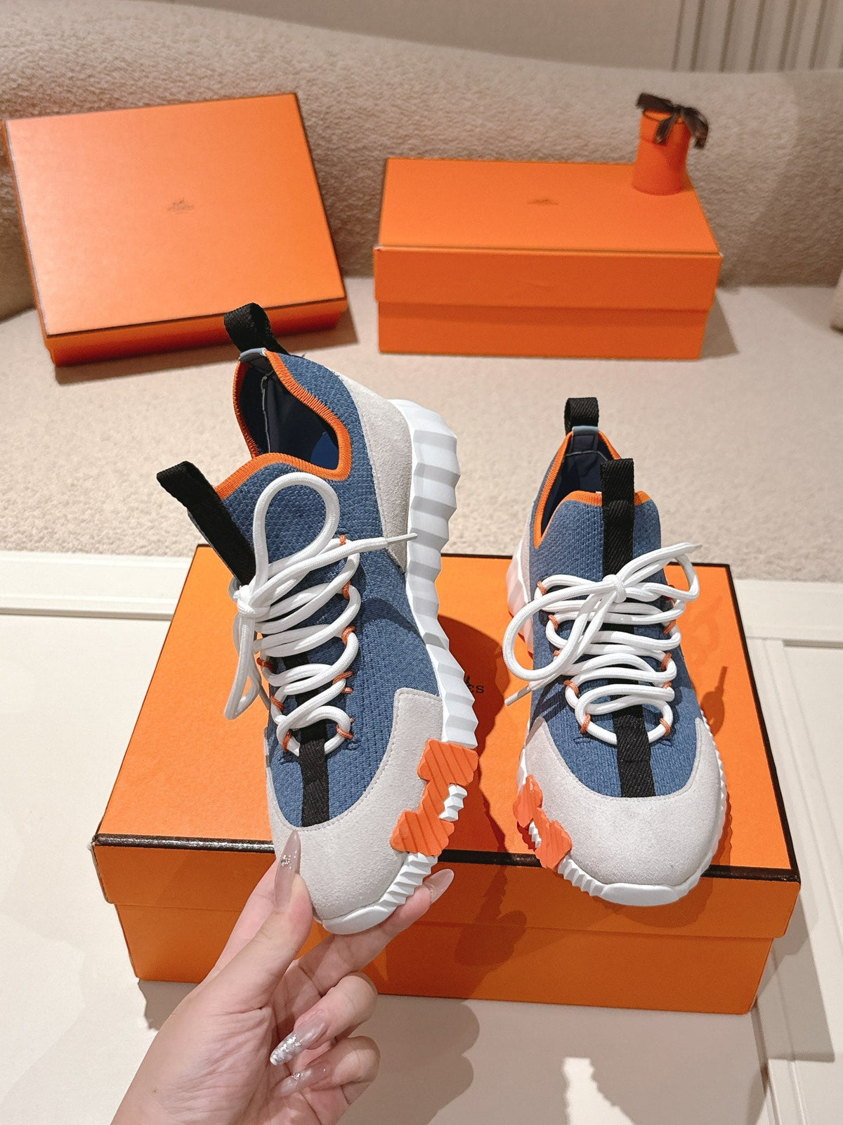 Hermès Classic Couple's Casual Sneakers