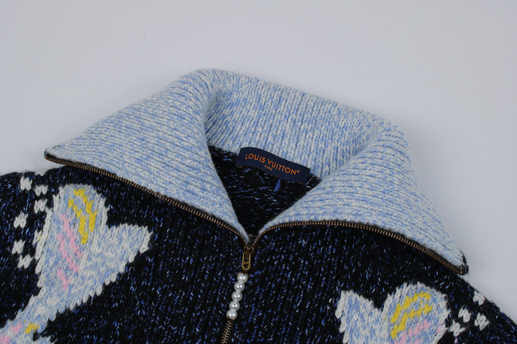 Louis Vuitton Mohair Knit Zipper Cardigan – 25SS