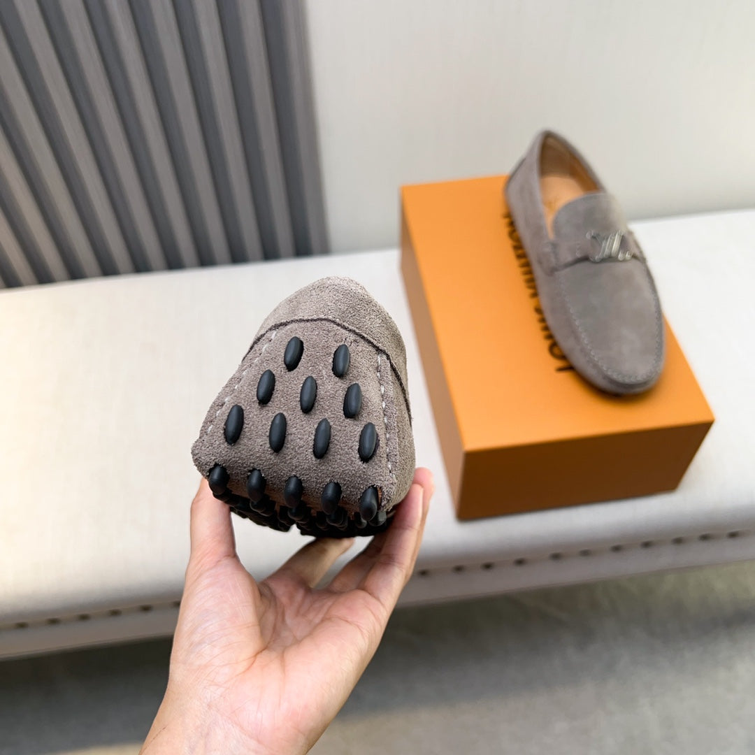 Louis Vuitton Pebbled Leather Driving Shoes